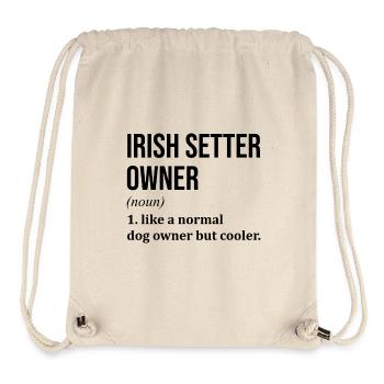 Setter irlandais - Sac à cordon recyclé Stanley/Stella - blanc naturel - Devant