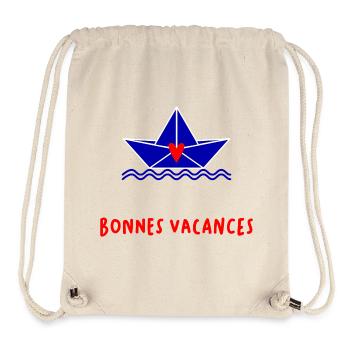 HAPPY HOLIDAYS - Stanley/Stella Recycled Gym Bag - natural - Front