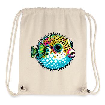Kugelfisch - Stanley/Stella recycelter Gym Bag - Naturweiß - Vorne