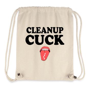 Cuckold clean up - Stanley/Stella recycelter Gym Bag - Naturweiß - Vorne
