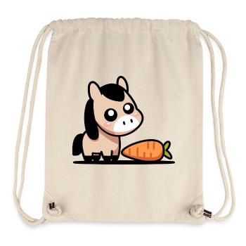 Horse with carrot - Stanley/Stella Recycled Gym Bag - natural - Front