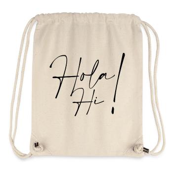 Hello Hi - Stanley/Stella Recycled Gym Bag - natural - Front