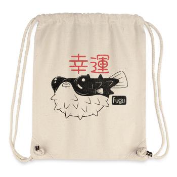 Fugu Fisch - 'Good Luck' - Stanley/Stella recycelter Gym Bag - Naturweiß - Vorne