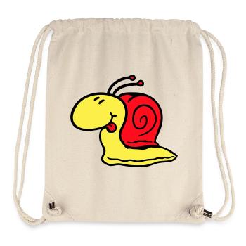 Snail cheeky tongue sticking out quickly small - Stanley/Stella Recycled Gym Bag - natural - Front