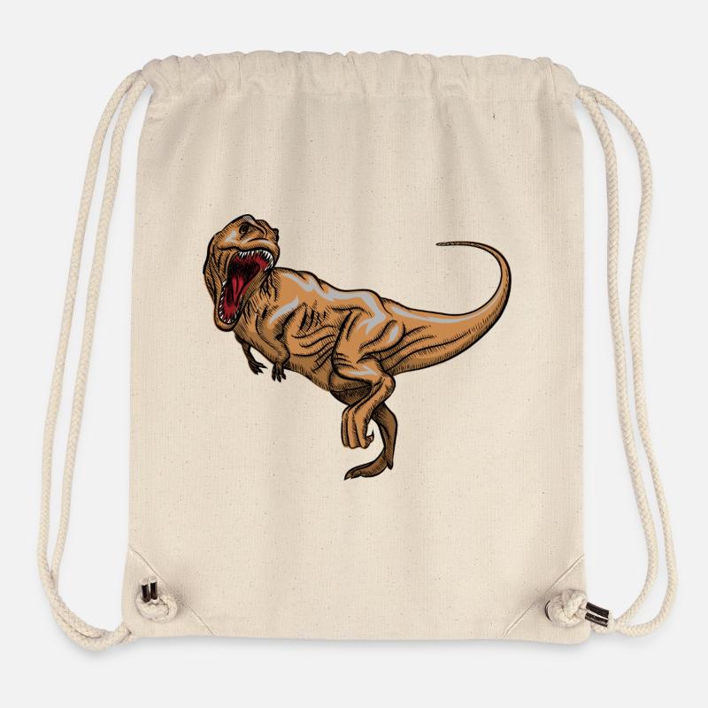Rex Roaring Vintage Drawing - Stanley/Stella Recycled Gym Bag - natural