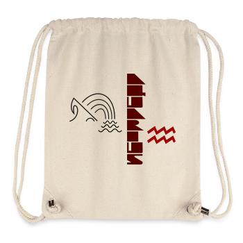 Aquarius von Cean - Stanley/Stella recycelter Gym Bag - Naturweiß - Vorne