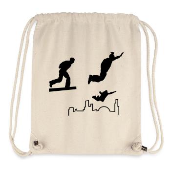 Saut de base - Sac à cordon recyclé Stanley/Stella - blanc naturel - Devant