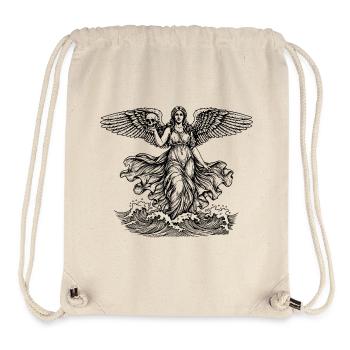 Die griechische Göttin Aphrodite am Meer mit dem Schädel - Stanley/Stella recycelter Gym Bag - Naturweiß - Vorne