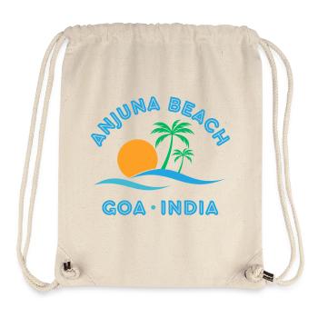 Anjuna Beach Goa Sunset - Stanley/Stella Recycled Gym Bag - natural - Front