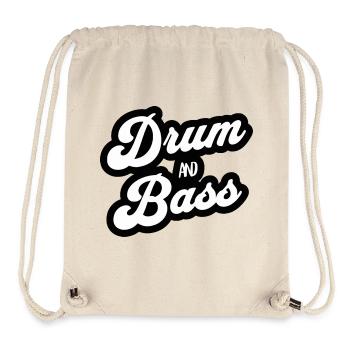 Drum and Bass Script Logo - Stanley/Stella recycelter Gym Bag - Naturweiß - Vorne