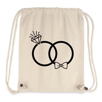 Wedding rings - Stanley/Stella Recycled Gym Bag - natural - Front