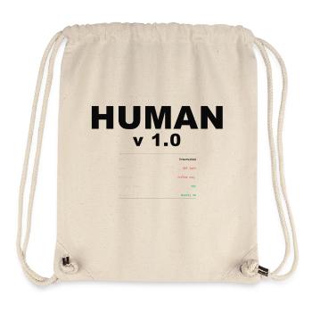 HUMAN V1.0 SPECS - Sac à cordon recyclé Stanley/Stella - blanc naturel - Devant