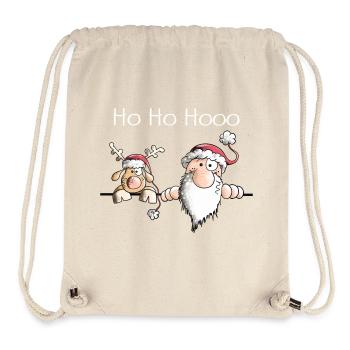 St. Nicholas and his reindeer - Stanley/Stella Recycled Gym Bag - natural - Front