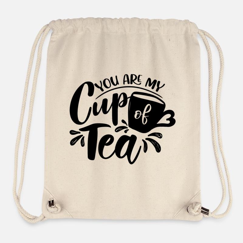 You Are My Cup Of Tea Spruch - Stanley/Stella recycelter Gym Bag - Naturweiß