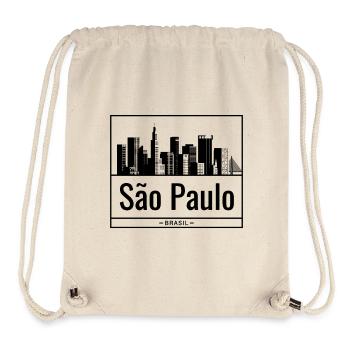 Sao Paulo Brasil Skyline Design - Stanley/Stella Recycled Gym Bag - natural - Front