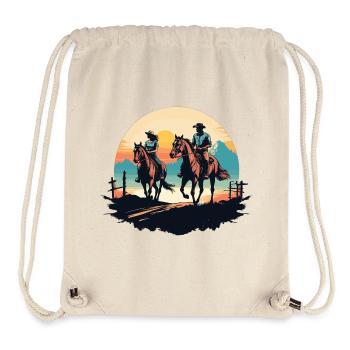 Westernreiten - Stanley/Stella recycelter Gym Bag - Naturweiß - Vorne