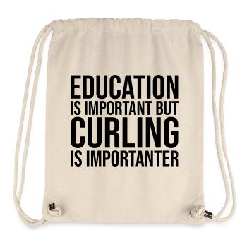 Curling - Stanley/Stella Recycled Gym Bag - natural - Front