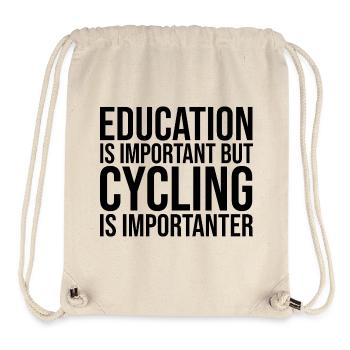 Radfahren - Stanley/Stella recycelter Gym Bag - Naturweiß - Vorne
