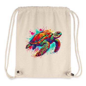 Turtle - Stanley/Stella Recycled Gym Bag - natural - Front