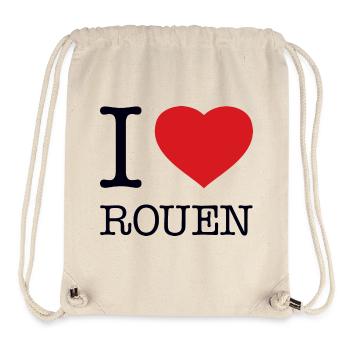 I LOVE ROUEN - Stanley/Stella Recycled Gym Bag - natural - Front