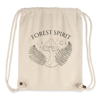 Waldgeist, Pilz und Farn - Stanley/Stella recycelter Gym Bag - Naturweiß - Vorne