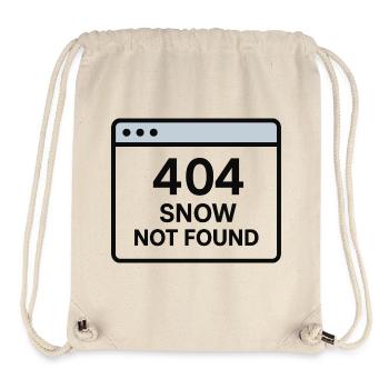 404 Snow not found - Stanley/Stella Recycled Gym Bag - natural - Front