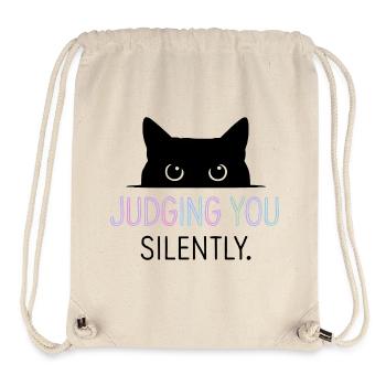 Cat humor, cat gift idea, funny pets - Stanley/Stella Recycled Gym Bag - natural - Front