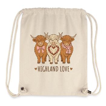 Highland Love - Stanley/Stella Recycled Gym Bag - natural - Front