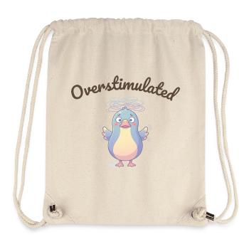 Overstimulated Pingu Wirrwarr - Stanley/Stella recycelter Gym Bag - Naturweiß - Vorne