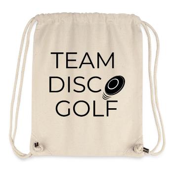 Team Disco Golf - Design avec disque - Sac à cordon recyclé Stanley/Stella - blanc naturel - Devant