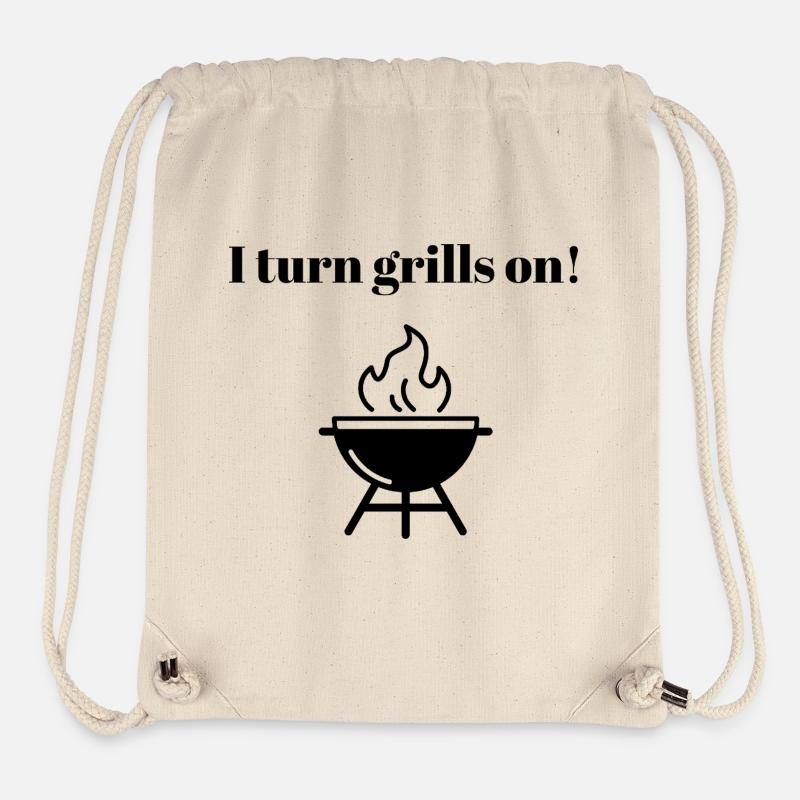 I turn grills on - Stanley/Stella recycelter Gym Bag - Naturweiß