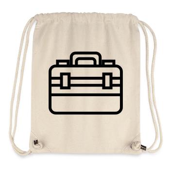 boîte à outils - Sac à cordon recyclé Stanley/Stella - blanc naturel - Devant
