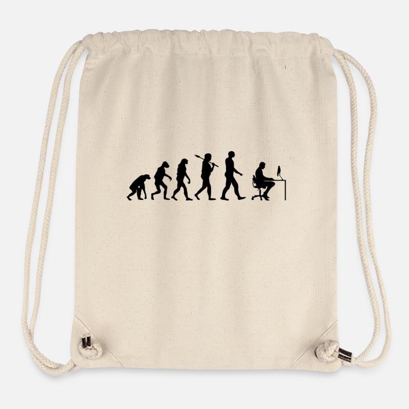 Programmer T-Shirt · Evolution · Computer Science - Stanley/Stella Recycled Gym Bag - natural