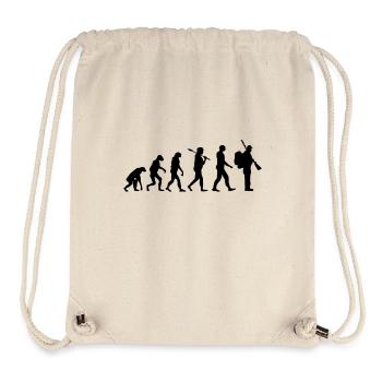 T-shirt Hunter · Evolution · chasse · chasse · cerf - Sac à cordon recyclé Stanley/Stella - blanc naturel - Devant