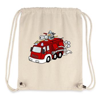 Fire Department Firefighter Firefighter Firetruck Fire - Stanley/Stella Recycled Gym Bag - natural - Front