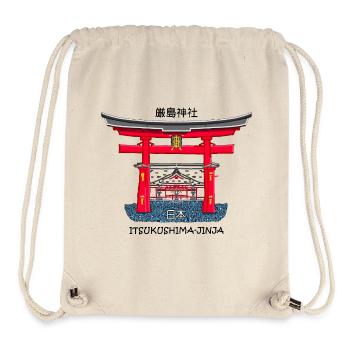 Itsukushima Shrine, Miyajima, Hiroshima. Japan - Stanley/Stella Recycled Gym Bag - natural - Front