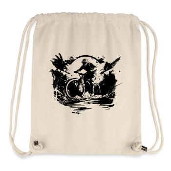Mountain biking - Stanley/Stella Recycled Gym Bag - natural - Front