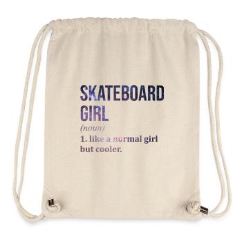 Skateboard - Stanley/Stella recycelter Gym Bag - Naturweiß - Vorne