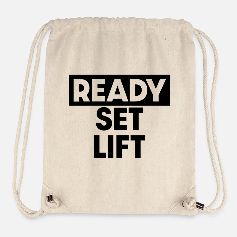 Ready Set Lift - Stanley/Stella recycelter Gym Bag - Naturweiß