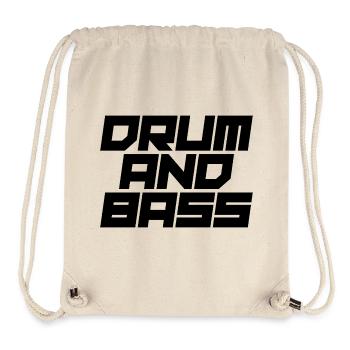 Conception audacieuse du logo Drum and Bass - Sac à cordon recyclé Stanley/Stella - blanc naturel - Devant