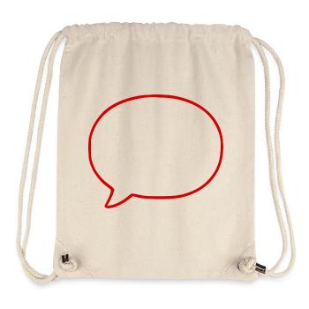 Sprechblase Comic selbst gestalten personalisieren - Stanley/Stella recycelter Gym Bag - Naturweiß - Vorne