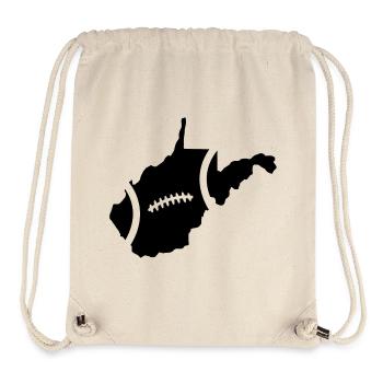 Football West Virginia - Stanley/Stella Recycled Gym Bag - natural - Front