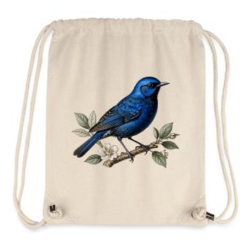 Bluebird Splendid Merion (Malurus splendens) - Stanley/Stella Recycled Gym Bag - natural - Front
