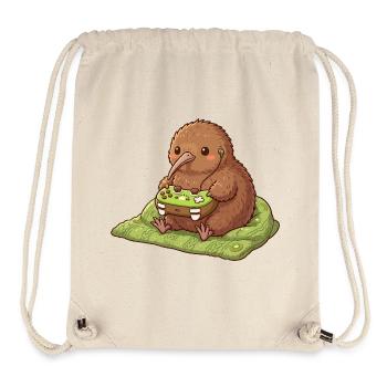 Kiwi Bird Gamer Kawaii - Stanley/Stella recycelter Gym Bag - Naturweiß - Vorne