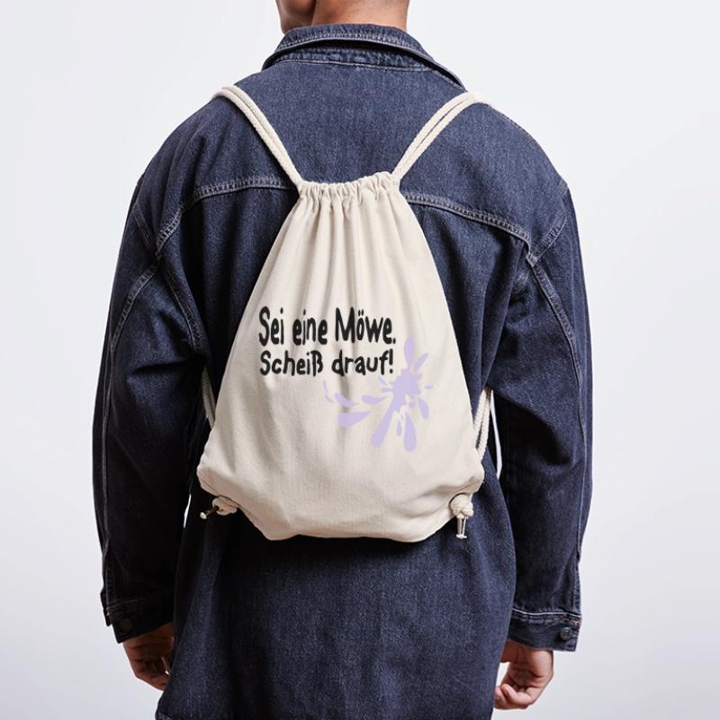 Möwen Scheiß drauf--3 Stanley/Stella recycelter Gym Bag