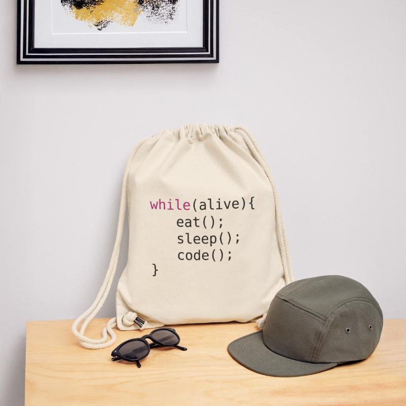 Funny code source code Stanley/Stella Recycled Gym Bag