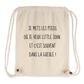 Cinéma / Citation / Série télé / Geek - Sac à cordon recyclé Stanley/Stella - blanc naturel - Devant