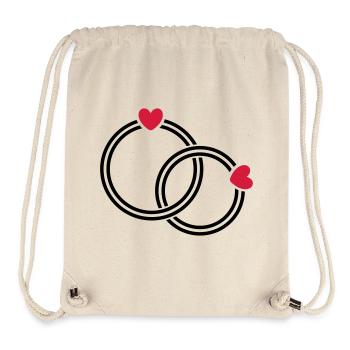 wedding rings - Stanley/Stella Recycled Gym Bag - natural - Front