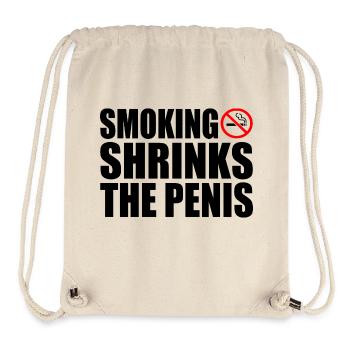 Smoking shrinks the penis - Sac à cordon recyclé Stanley/Stella - blanc naturel - Devant