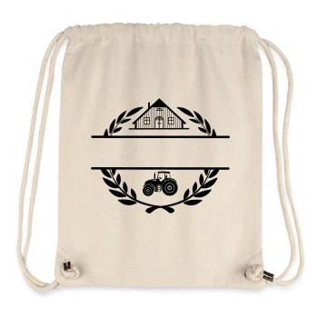 Stolz auf den Bauernhof und den Traktor - Stanley/Stella recycelter Gym Bag - Naturweiß - Vorne